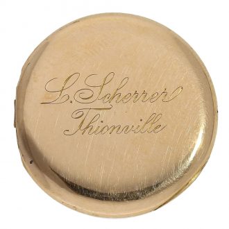 Swiss 18 carat gold beautiful miniature cylinder watch Circa 1890
