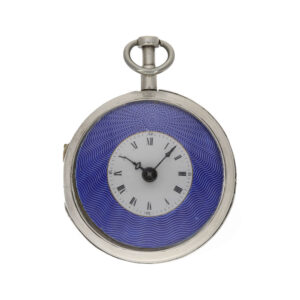 German exceptionally large silver verge watch Circa 1790