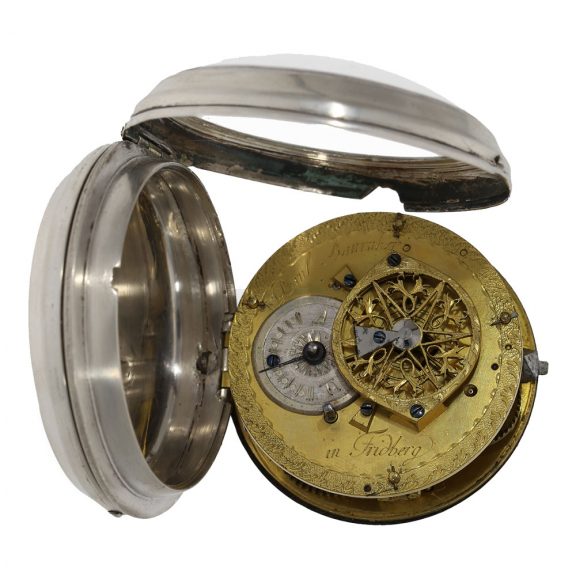 German exceptionally large silver verge watch Circa 1790 German exceptionally large silver verge watch Circa 1790