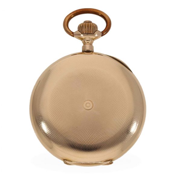 German 14K gold hunting cased precision watch Circa 1910 German 14K gold hunting cased precision watch Circa 1910