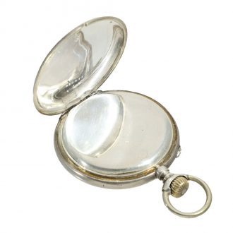 Swiss silver unusual patented digital pocket watch Circa 1890
