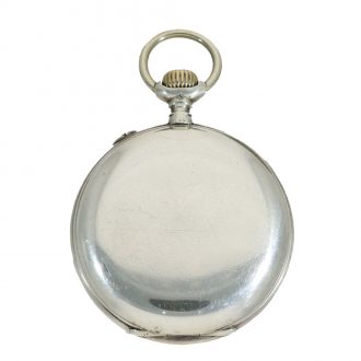 Swiss silver unusual patented digital pocket watch Circa 1890