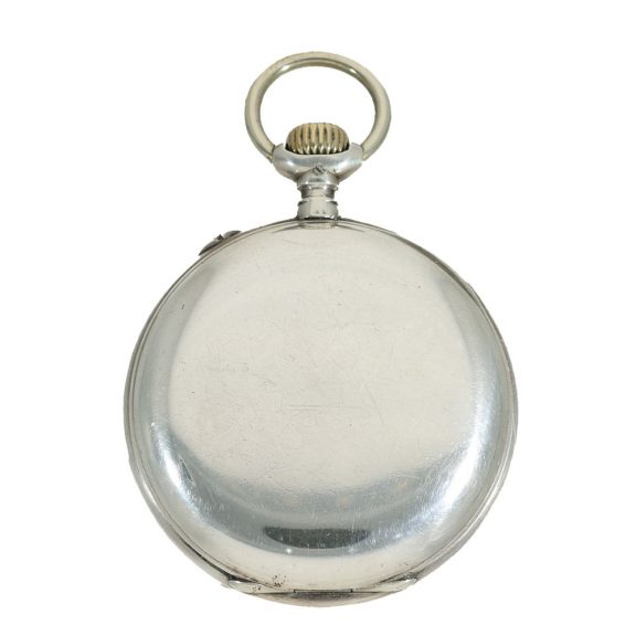 Swiss silver unusual patented digital pocket watch Circa 1890 Swiss silver unusual patented digital pocket watch Circa 1890