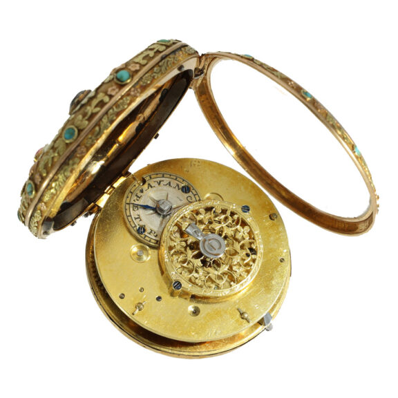 English 18 carat multi coloured gold verge watch Circa 1786 English 18 carat multi coloured gold verge watch Circa 1786