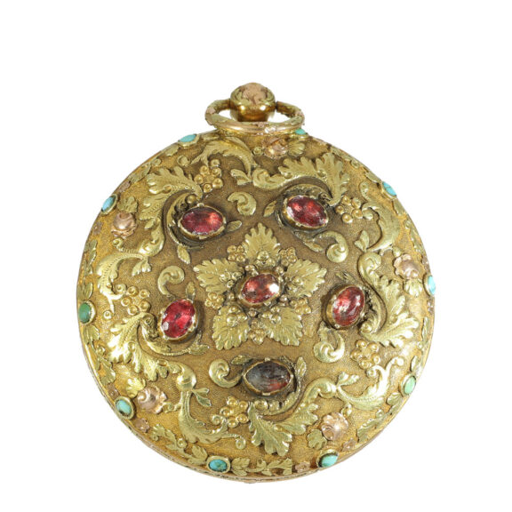 English 18 carat multi coloured gold verge watch Circa 1786 English 18 carat multi coloured gold verge watch Circa 1786