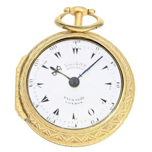 An English gilt verge movement pocket watch Circa 1785