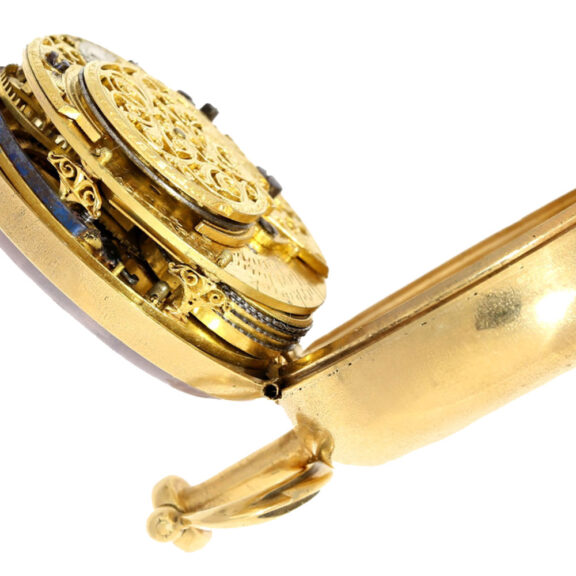 An English gilt verge movement pocket watch Circa 1785 An English gilt verge movement pocket watch Circa 1785