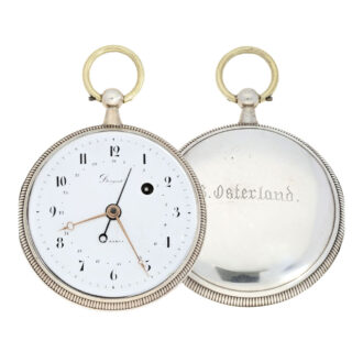 French gilt verge watch with date display Circa 1790