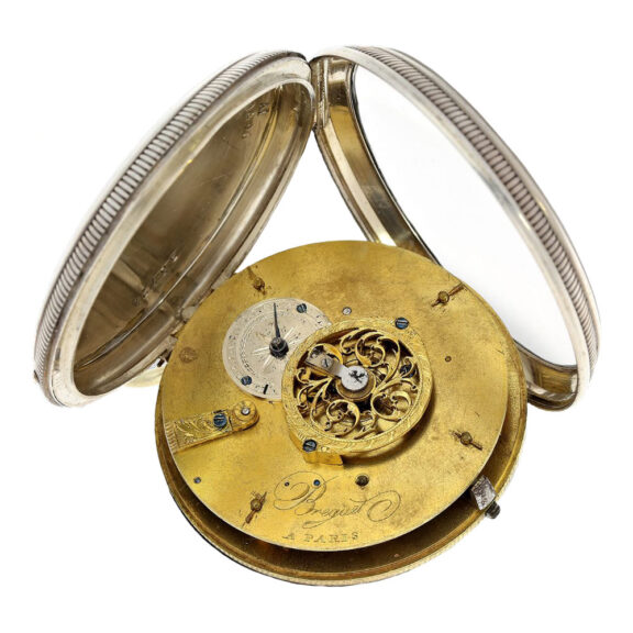 French gilt verge watch with date display Circa 1790 French gilt verge watch with date display Circa 1790