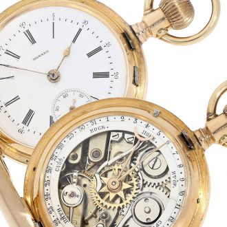 Swiss extremely rare gold ladies' pocket watch Circa 1895