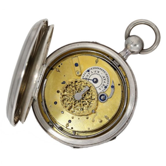 Swiss rare repeating watch with elaborate enamel painting Circa 1790 Swiss rare repeating watch with elaborate enamel painting Circa 1790