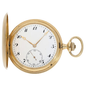 Swiss 14 Carat gold full hunting case watch Circa 1913