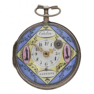 Swiss silver attractive verge pocket watch Circa 1780