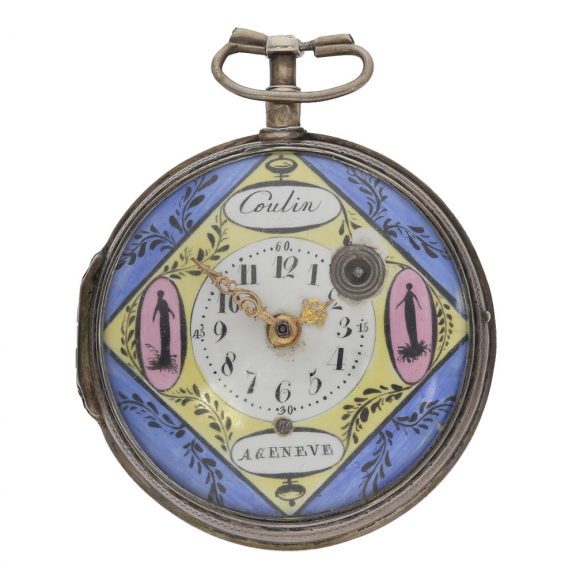 Swiss silver attractive verge pocket watch Circa 1780
