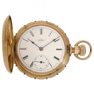 American magnificent 14K gold full hunter watch Circa 1880