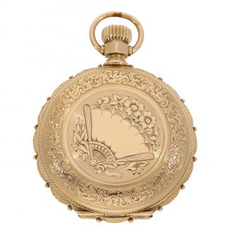 American magnificent 14K gold full hunter watch Circa 1880