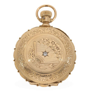 American magnificent 14K gold full hunter watch Circa 1880