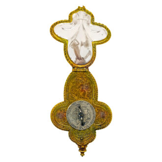 German rock crystal cruciform-shaped pendant watch Circa 1605