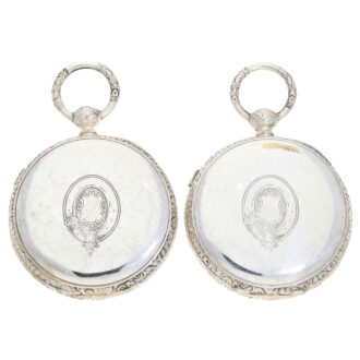 English silvered pair for the Chinese market Circa 1890