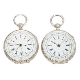 English silvered pair for the Chinese market Circa 1890