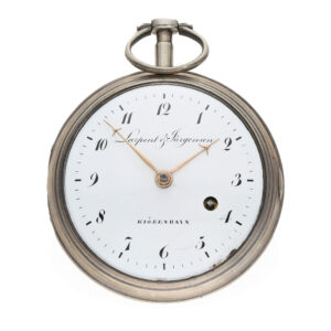 Danish silver pocket watch with cylinder escapement Circa 1794