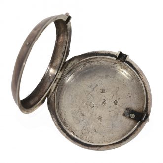 English silver early deck watch with center seconds Circa 1788