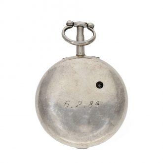 English silver early deck watch with center seconds Circa 1788