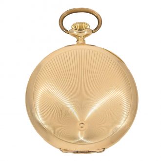 Swiss 14K gold hunting cased lever pocket watch Circa 1920