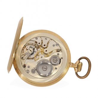 Swiss 14K gold hunting cased lever pocket watch Circa 1920