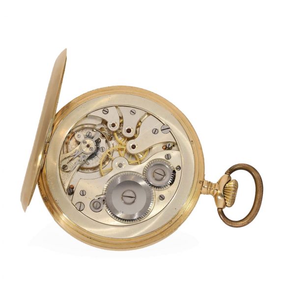 Swiss 14K gold hunting cased lever pocket watch Circa 1920 Swiss 14K gold hunting cased lever pocket watch Circa 1920