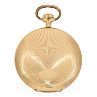 Swiss 14K gold hunting cased lever pocket watch Circa 1920