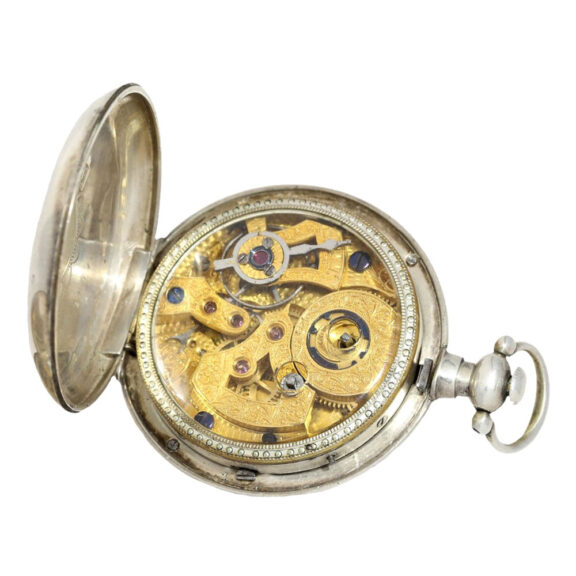 Swiss silver lever for chinese market Circa 1840 Swiss silver lever for chinese market Circa 1840