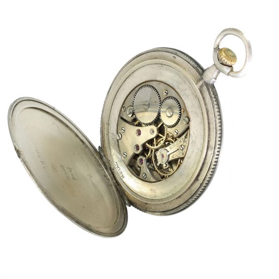 Swiss silver elegant super-flat Art Nouveau dress watch Circa 1910 Swiss silver elegant super-flat Art Nouveau dress watch Circa 1910