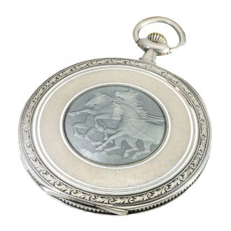 Swiss silver elegant super-flat Art Nouveau dress watch Circa 1910