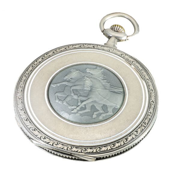 Swiss silver elegant super-flat Art Nouveau dress watch Circa 1910 Swiss silver elegant super-flat Art Nouveau dress watch Circa 1910