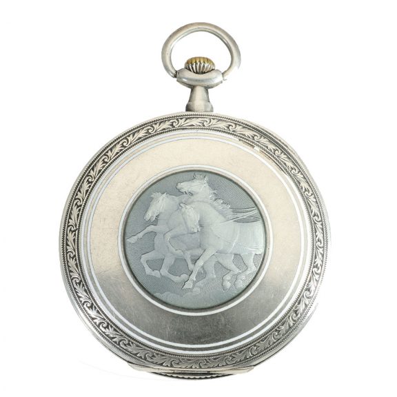 Swiss silver elegant super-flat Art Nouveau dress watch Circa 1910 Swiss silver elegant super-flat Art Nouveau dress watch Circa 1910