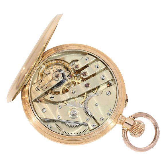 Russian gold full hunter cased anker chronometer Circa 1900 Russian gold full hunter cased anker chronometer Circa 1900