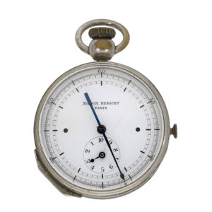 Very rare French chromed brass inking chronograph Circa 1860 Circa 1860
