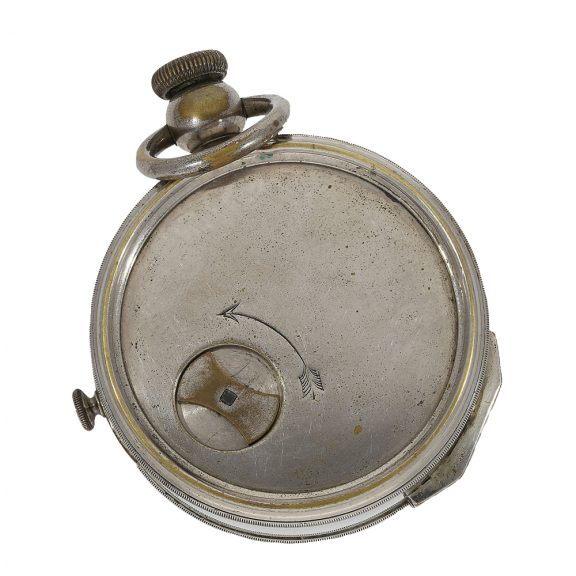 Very rare French chromed brass inking chronograph Circa 1860 Very rare French chromed brass inking chronograph Circa 1860