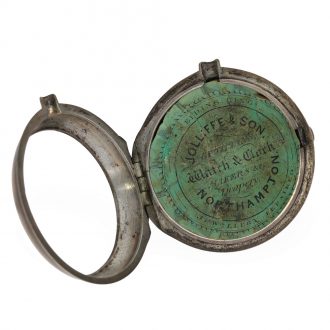 English silver pair cased verge watch in beautiful condition Circa 1753