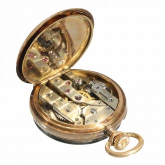 Swiss 18 carat gold pendant watch with lever escapement Circa 1850