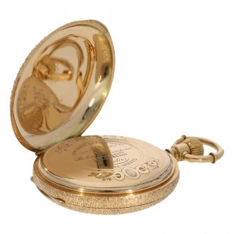 Swiss 14 carat gold heavy splendour full hunter Circa 1881