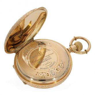 Swiss 14 carat gold heavy splendour full hunter Circa 1881
