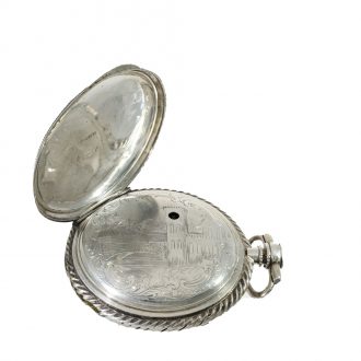 Austrian silver verge watch with skeletonized movement Circa. 1800