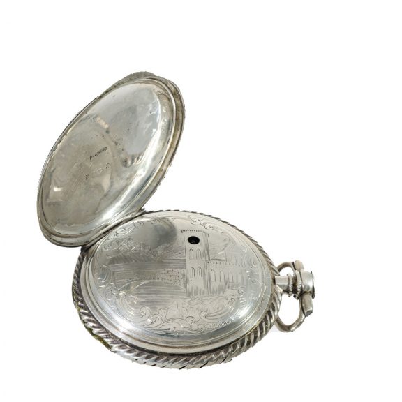 Austrian silver verge watch with skeletonized movement Circa. 1800 Austrian silver verge watch with skeletonized movement Circa. 1800