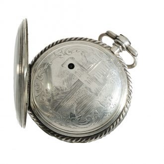 Austrian silver verge watch with skeletonized movement Circa. 1800