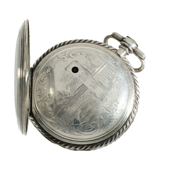 Austrian silver verge watch with skeletonized movement Circa. 1800 Austrian silver verge watch with skeletonized movement Circa. 1800