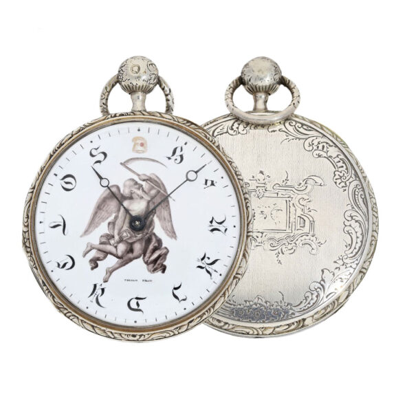 French silver repeater, partially skeletonized Circa 1809