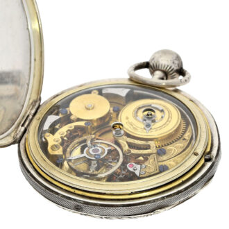 French silver repeater, partially skeletonized Circa 1809