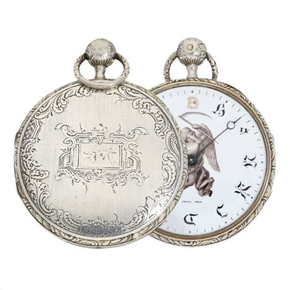 French silver repeater, partially skeletonized Circa 1809 French silver repeater, partially skeletonized Circa 1809